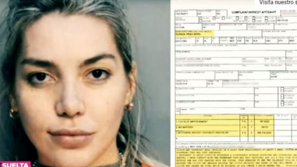Frida fue detenida por violencia doméstica, sin embargo, se
dio a conocer una llamada de ella al 911, indicando que un hombre la había amenazado de publicar un video sexual. (ESPECIAL)