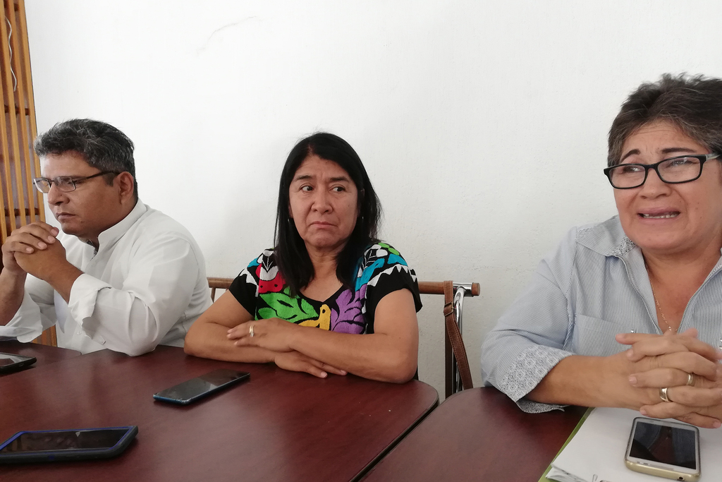 Carlos César Martínez y Miroslava Sánchez informaron que acudieron a la Ciudad de México para ver los avances de la queja que interpusieron ante la CNHJ de Morena. (VIRGINIA HERNÁNDEZ)