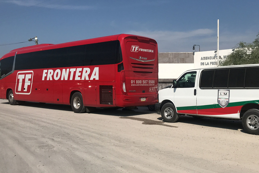 Los migrantes asegurados iban en un autobús comercial de la línea Transportes Frontera.
