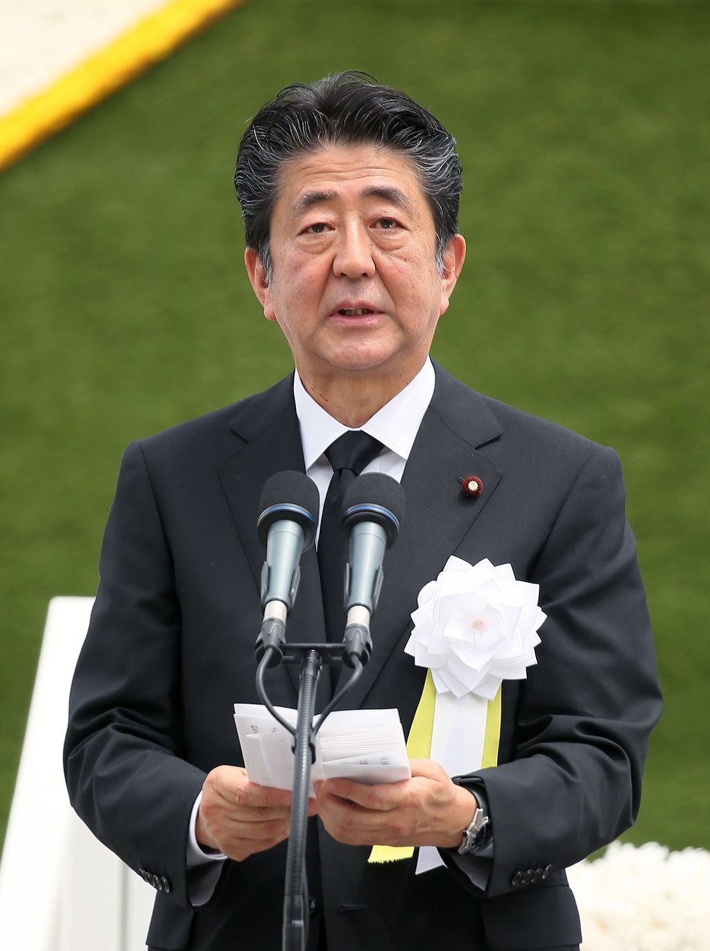 Shinzo Abe habló sobre los terribles sucesos, además de pedir acuerdos para tener un mundo con mayor paz.