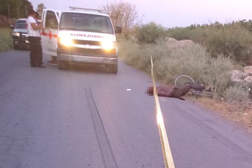 La víctima falleció tras ser impactado por un vehículo mientras recorría la carretera hacia San Esteban en su bicicleta.