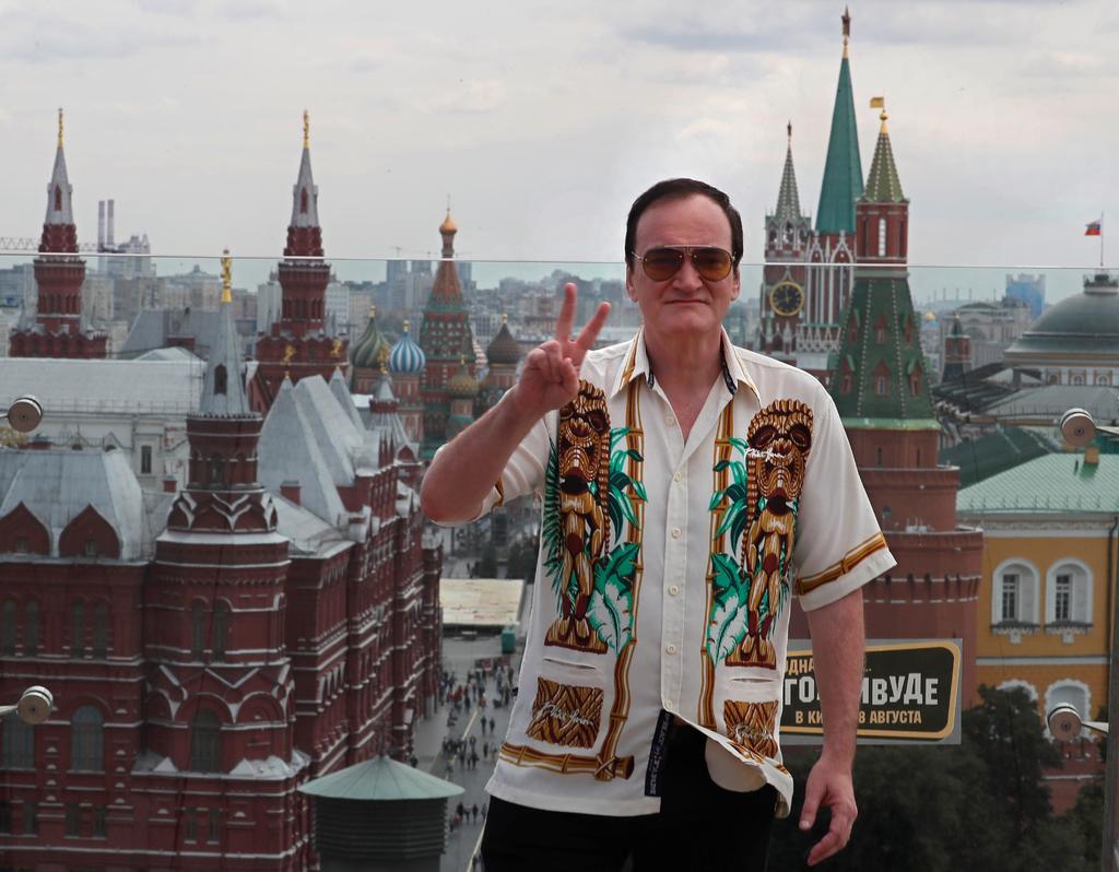 Promoción. Tarantino actualmente se encuentra en la gira promocional de su novena película, Había una vez en Hollywood. (EFE)
