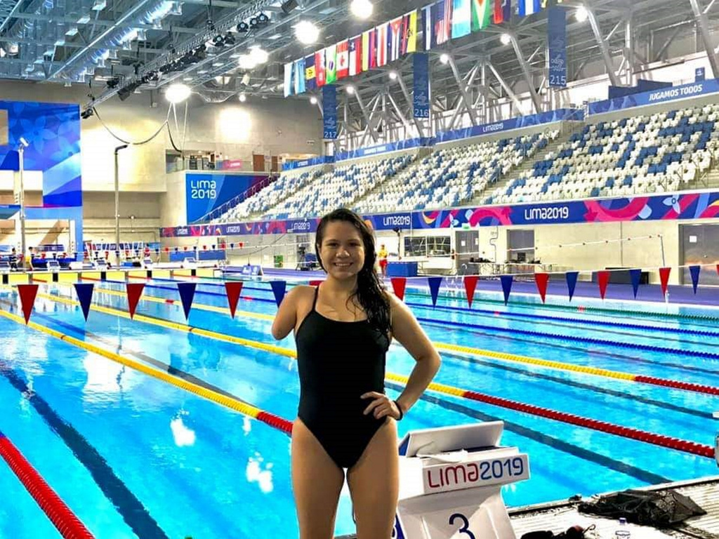 La nadadora paralímpica Luz Kerena López estará presente en los Juegos Parapanamericanos que se desarrollarán el Lima. (NOTIMEX)