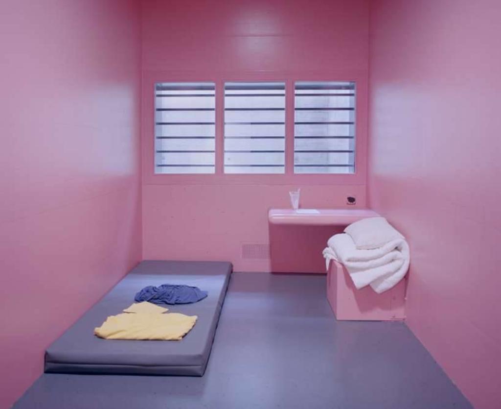 ‘Cool down pink’, el color en las prisiones que sigue generando controversia. (INTERNET)