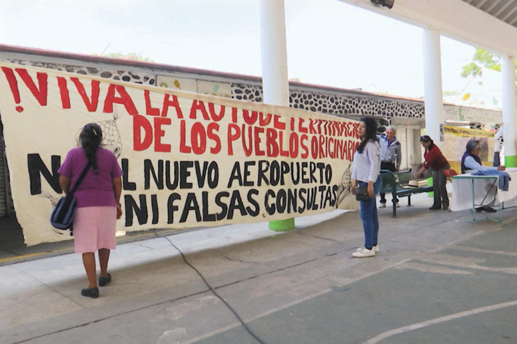 Representantes del grupo de pueblos indígenas originarios del municipio de Tecámac, Estado de México, tramitaron nueve amparos en contra de la construcción del nuevo aeropuerto de Santa Lucía. (EL UNIVERSAL)