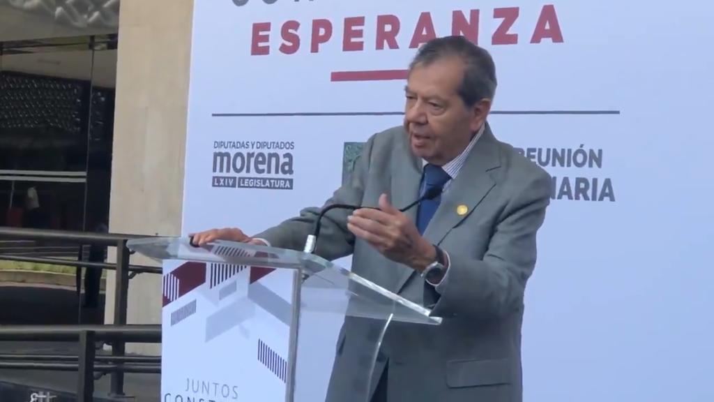 El diputado federal Porfirio Muñoz Ledo (Morena) anunció que tendrá un próximo periodo como presidente de la Mesa Directiva de la Cámara de Diputados a partir del 1 de septiembre. (ESPECIAL)