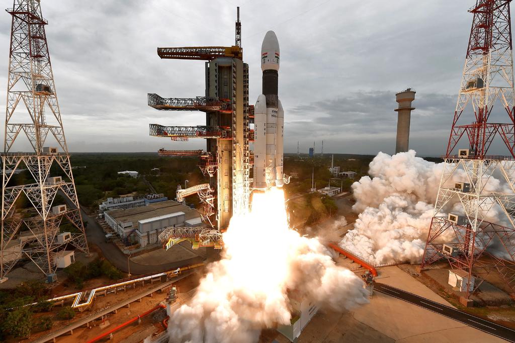 La nave espacial Chandrayaan-2 fue lanzada el 22 de julio. (EFE)