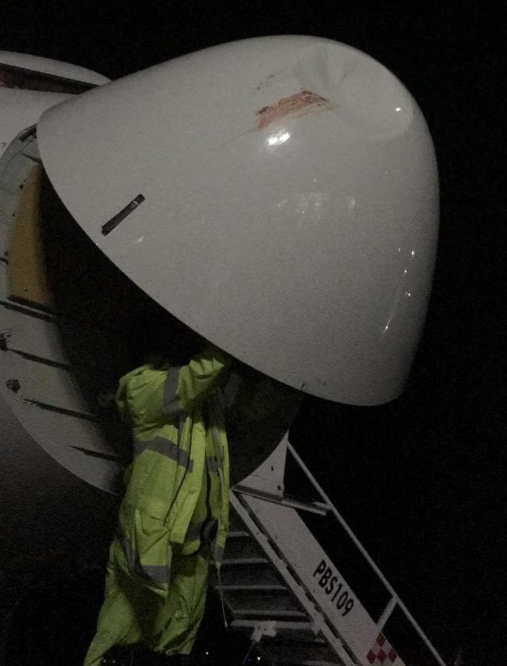 Según un reporte, la aeronave se impactó con aves y tuvo que regresar sin declarar emergencia al aeropuerto de Durango.
(EL SIGLO DE TORREÓN)