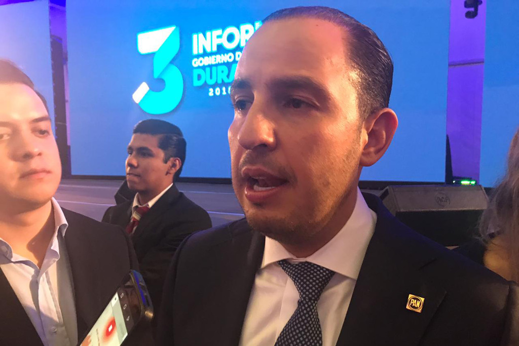 El dirigente nacional del PAN estuvo el pasado miércoles en el tercer informe del gobernador José Rosas Aispuro Torres. (EL SIGLO DE TORREÓN/ANGÉLICA SANDOVAL)