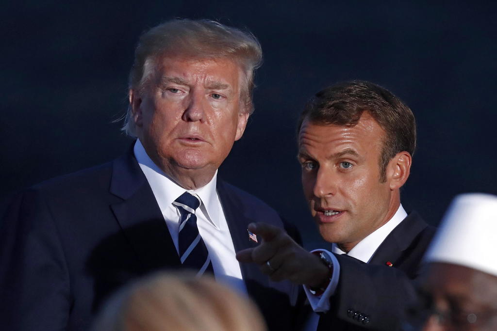 El presidente francés, Emmanuel Macron, habló por teléfono con su homólogo estadounidense, Donald Trump, sobre la crisis por el programa nuclear iraní. (ARCHIVO)