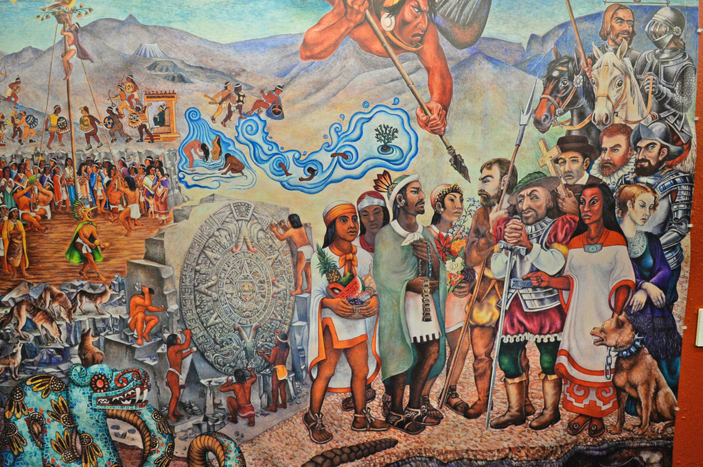 Obra. El trabajo de Aurora Reyes muestra la historia de la cultura mexicana y auxilia a proteger la memoria de su origen.