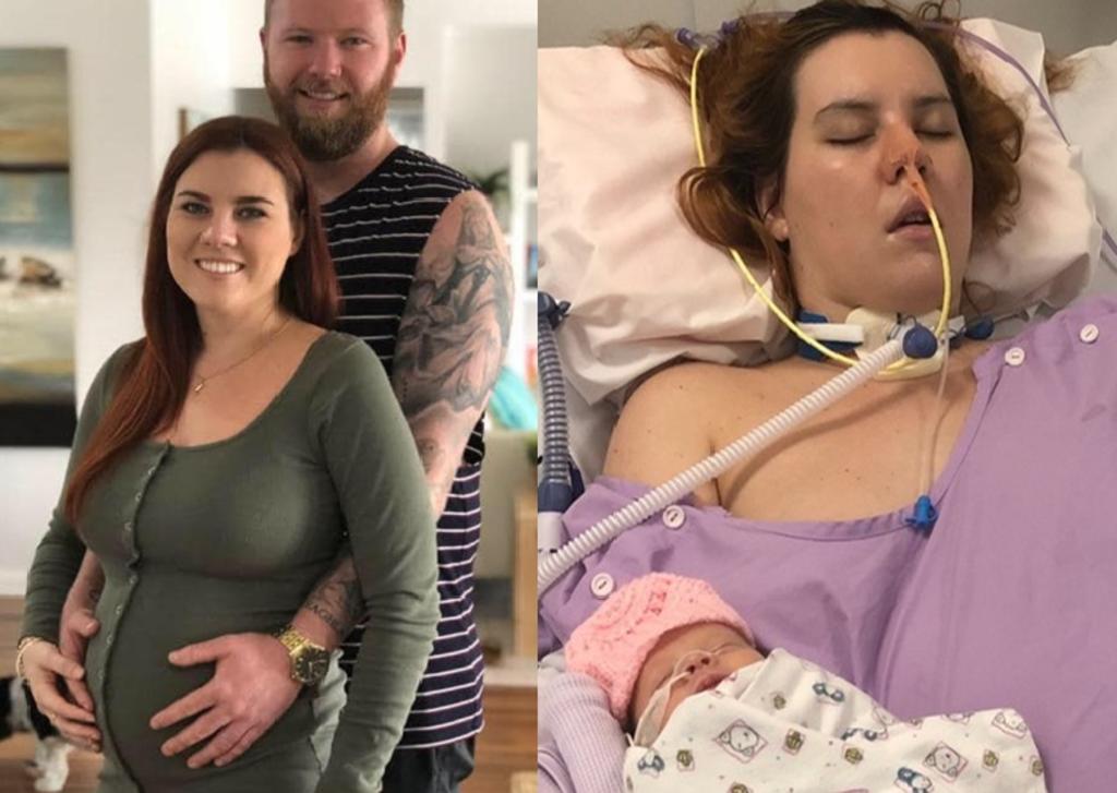 La madre que dio a luz permanece en coma. (INTERNET)