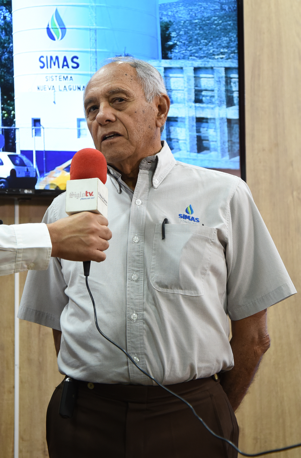 Juan José Gómez, gerente general del Simas Torreón, estuvo en Facebook Live de El Siglo de Torreón. (JESÚS GALINDO)