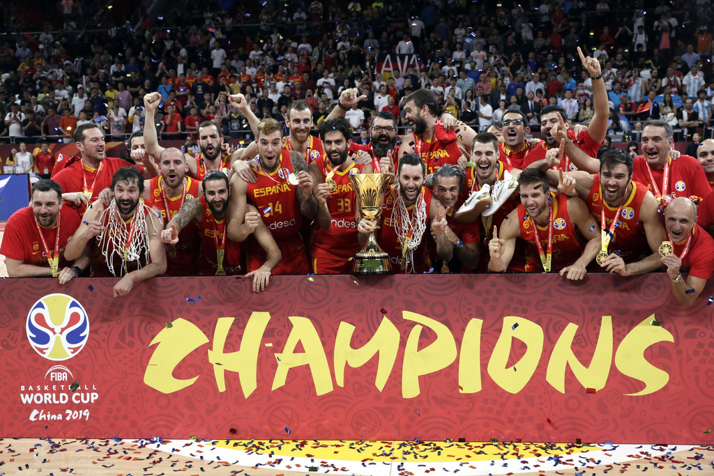 España se impuso 95-75 a Argentina, y conquistó el segundo título de Copa del Mundo. (AP)