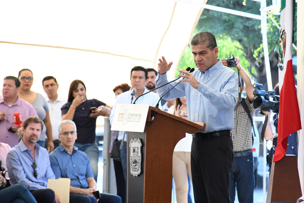 Riquelme Solís indicó que si Coahuila no es beneficiado en el presupuesto 2020, se levantará la voz. (ARCHIVO)