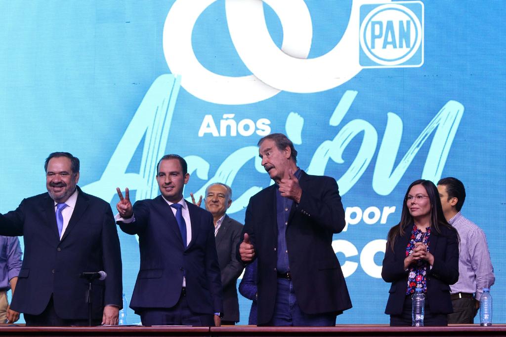 Al arrancar los trabajos de su 24 Asamblea Nacional ordinaria, los panistas hicieron un llamado a trabajar en unidad para hacer un frente contra el presidente Andrés Manuel López Obrador. (EL UNIVERSAL)