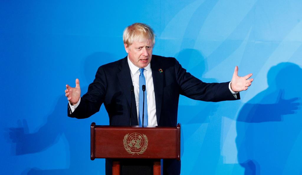 “Lo obvio es llamar a elecciones. Jeremy Corbyn está diciendo cosas ilógicas', dijo Johnson a la prensa tras participar en un encuentro con empresarios en Nueva York, previo a su discurso ante la 74 Asamblea General de las Naciones Unidas. (EFE)