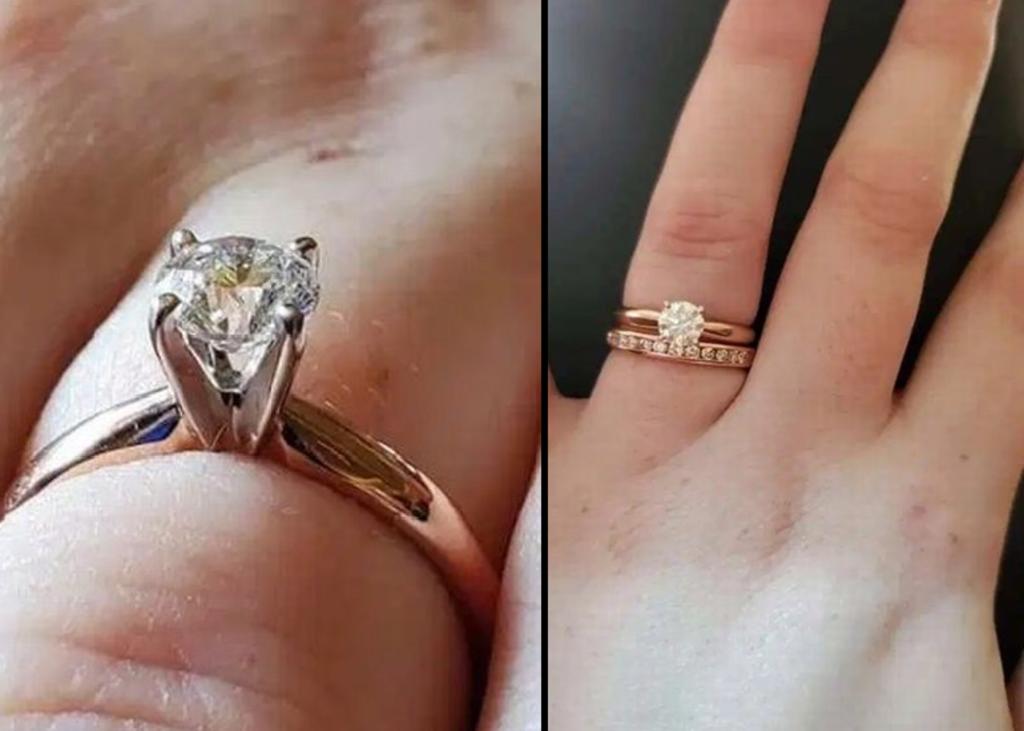 Un diamante que destaca en el diseño del anillo. (INTERNET)