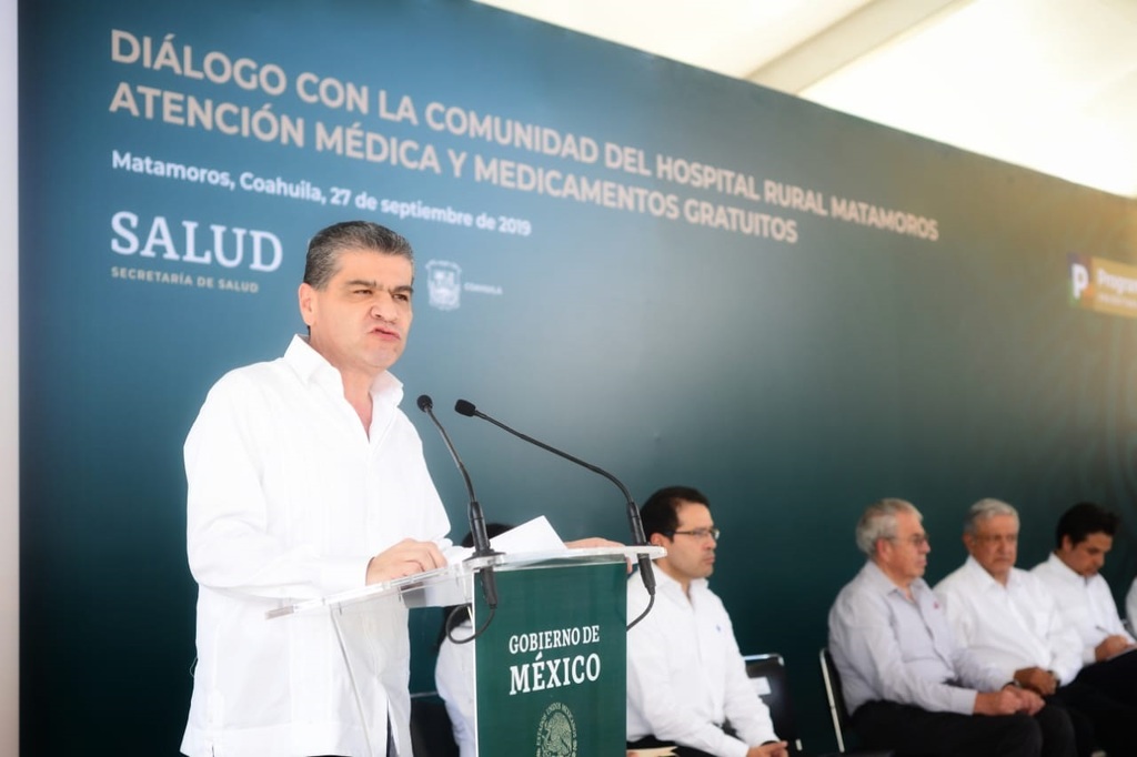 Confía el gobernador de Coahuila, Miguel Riquelme, en que se pueda completar la llegada total de oficinas de Nafin a Torreón.