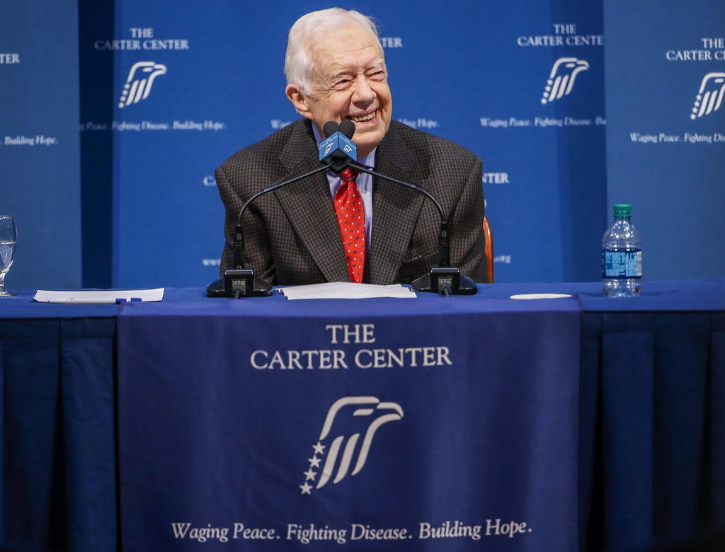 Jimmy Carter festejó el martes sus 95 años, el primer expresidente estadounidense que alcanza esa edad, mientras continúa su obra humanitaria y ocasionalmente participa de actividades o debates políticos casi cuatro décadas después de finalizar su mandato. (ARCHIVO)