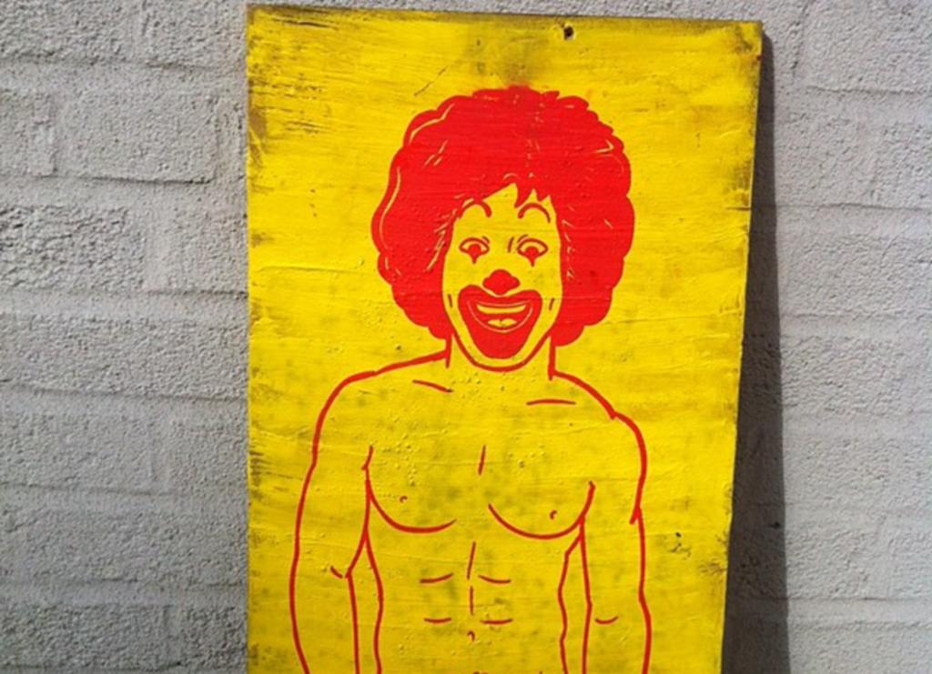 La ilustración original de este sexi Ronald McDonald, es del artista Wizard $kull. (INTERNET)