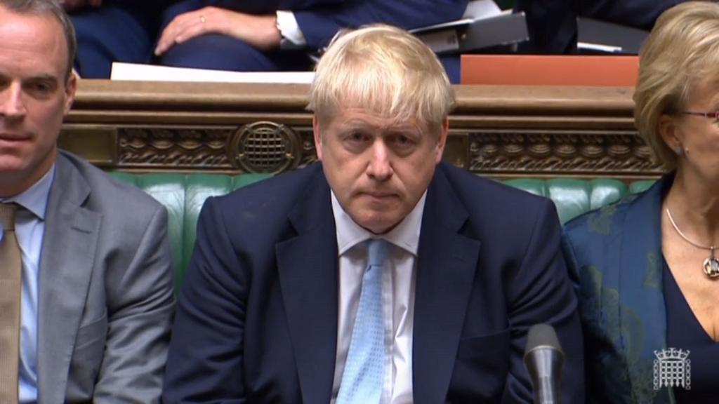 El primer ministro británico, Boris Johnson, pidió este jueves al Parlamento el apoyo a su plan del 'brexit'. (EFE)