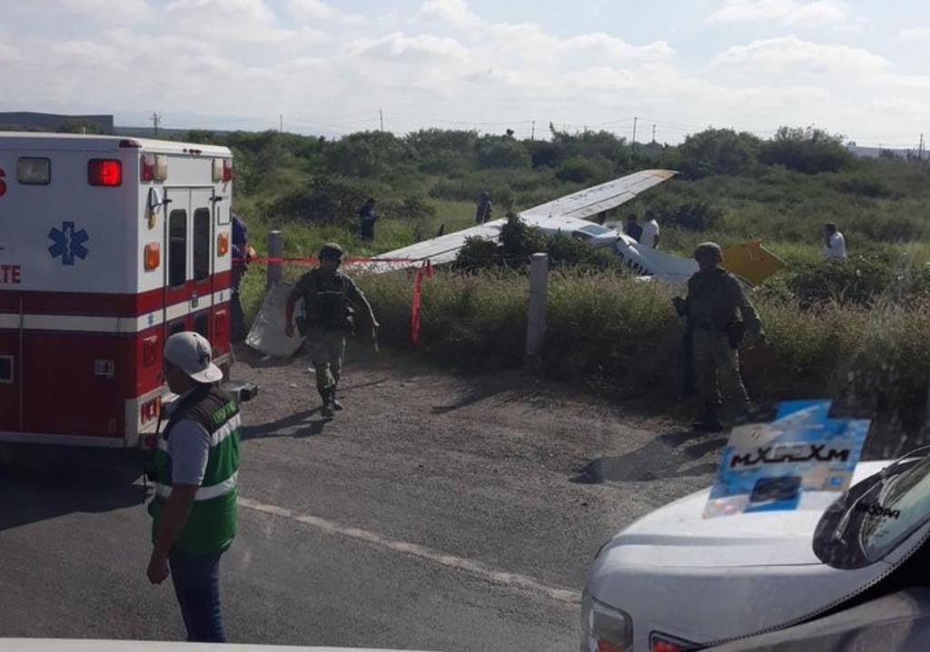 Esta mañana se reportó el desplome de una avioneta cerca del Aeropuerto Norte y hasta el momento se desconoce si hay personas lesionadas. (TWITTER)