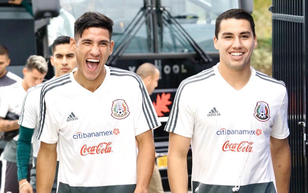 Los laguneros Uriel Antuna y Jorge Sánchez, ya se encuentran concentrados con la Selección Mexicana. (CORTESÍA)