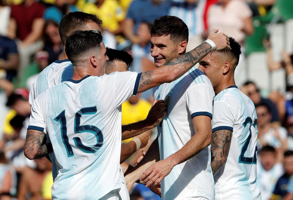 La selección argentina se impuso ante un frajil equipo ecuatoriano. (EFE)