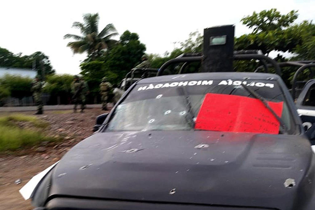 La Secretaría de Seguridad y Protección Ciudadana (SSPC) condenó el ataque a un convoy en el que catorce elementos de la Policía Estatal murieron en el municipio de Aguililla, Michoacán. (EFE)