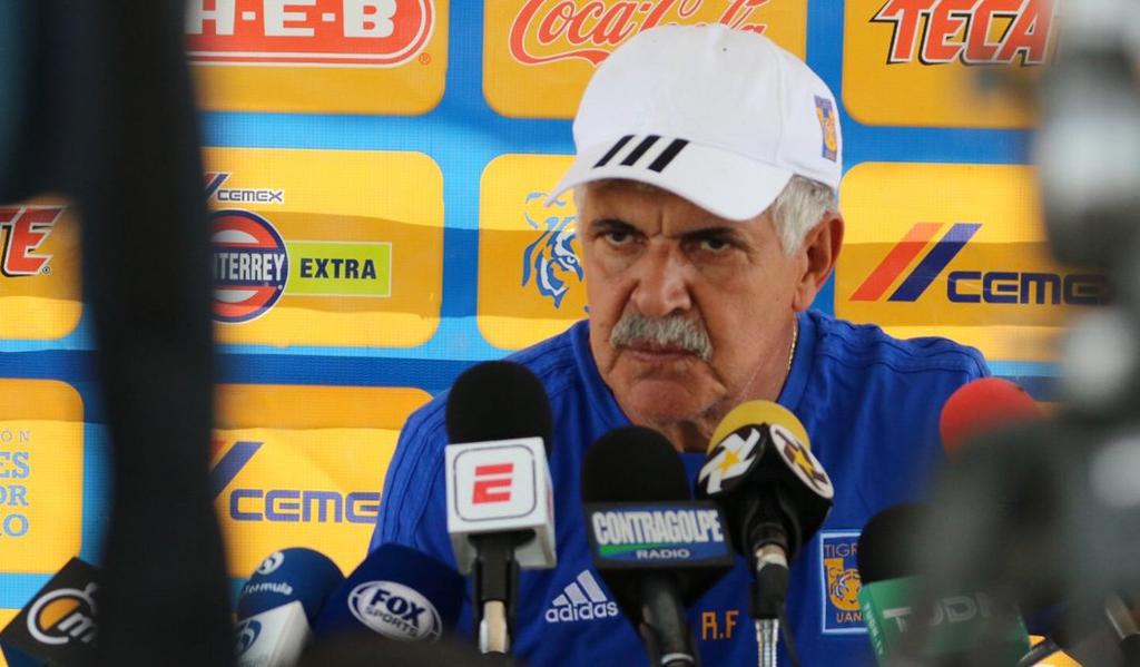 El director técnico de Tigres atendió a los medios de comunicación posterior al entrenamiento con miras al partido ante Veracruz. (CORTESÍA)