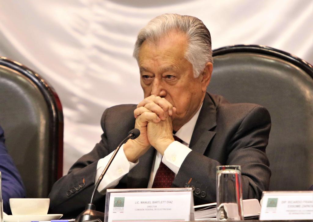 El director general de la Comisión Federal de Electricidad, Manuel Bartlett. (ARCHIVO)