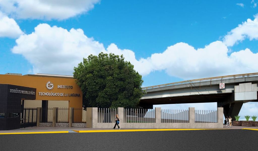 Así lucirá la nueva barda que se construirá alrededor del Instituto Tecnológico de La Laguna, de 1,290 metros lineales. (CORTESÍA)