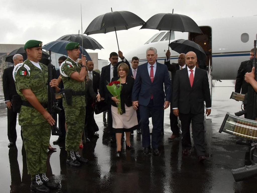 El presidente de Cuba, Miguel Díaz-Canel, llegó esta mañana a México, en su primera visita oficial al país y también la primera de un mandatario cubano desde 2015. (ESPECIAL)