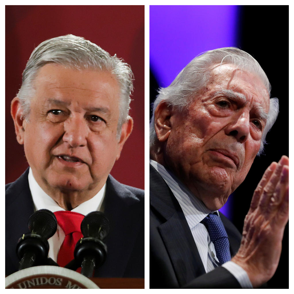 El presidente Andrés Manuel López Obrador expresó que si bien respeta a Mario Vargas Llosa como un extraordinario escritor, en lo político ha involucionado y es hasta monárquico. (ARCHIVO)