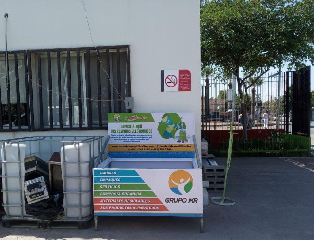 Se cuenta con un centro de acopio de residuos electrónicos y baterías, en el interior del parque La Esperanza. (EL SIGLO DE TORREÓN)