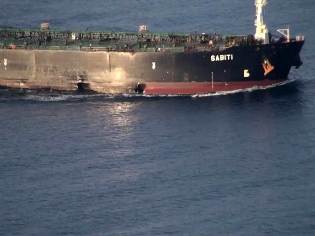El petrolero iraní Sabiti fue atacado el pasado 11 de octubre con misiles. (ARCHIVO)