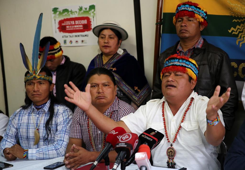 El líder de la Confederación de Nacionalidades Indígenas de Ecuador (Conaie), Jaime Vargas, aseguró este miércoles que nunca ha sugerido la creación de un 'ejército armado' ni 'subversivo'. (EFE)