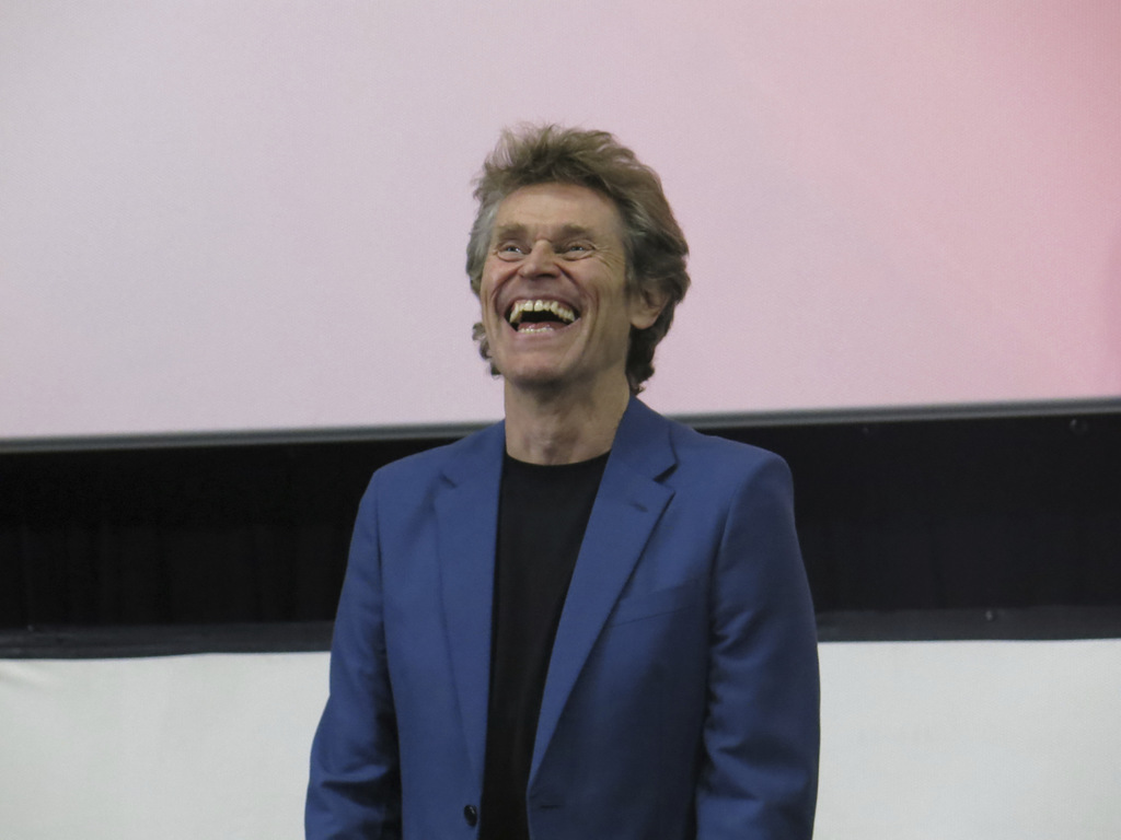 Emocionado. El actor Willem Dafoe durante su estancia en el Festival Internacional de Cine de Morelia. (AP)