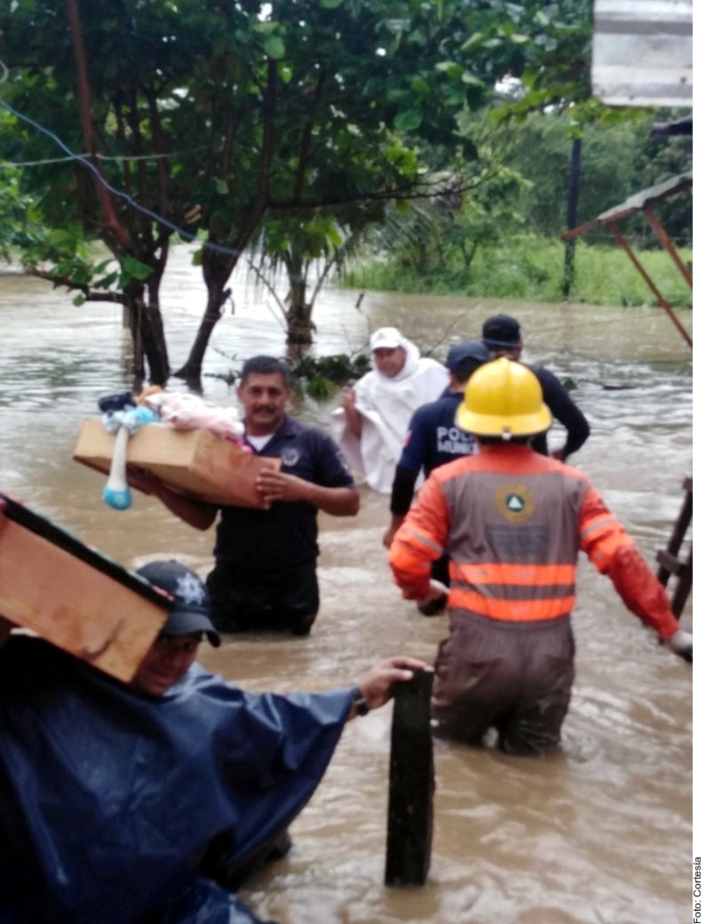 En el municipio de Reforma, en el norte de Chiapas, siete colonias sufrieron inundaciones. (AGENCIA REFORMA)