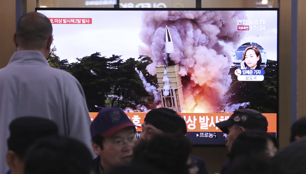 El Ejército de Corea del Sur confirmó que el Corea del Norte lanzó dos proyectiles de corto alcance. (AP)