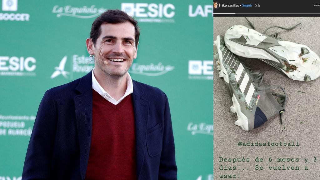 El guardameta madrileño puso una foto con sus botas de fútbol y el mensaje '6 meses y 3 días que estabais en la taquilla'. (ARCHIVO/ESPECIAL)