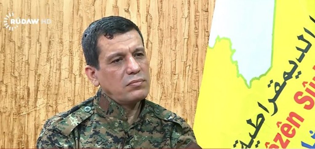 Mazlum Abdi, comandante de la alianza kurda. (ARCHIVO)