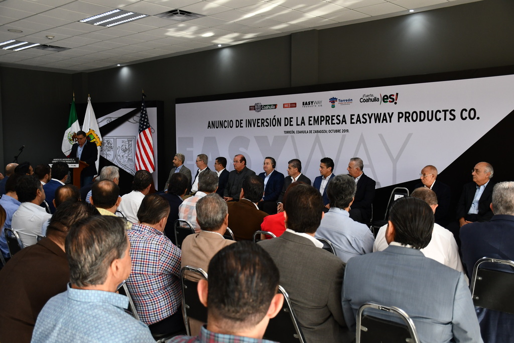 El pasado 21 de octubre se anunció la inversión en Torreón de la empresa del sector mobiliario Easyway Productos Corporation. (ARCHIVO)