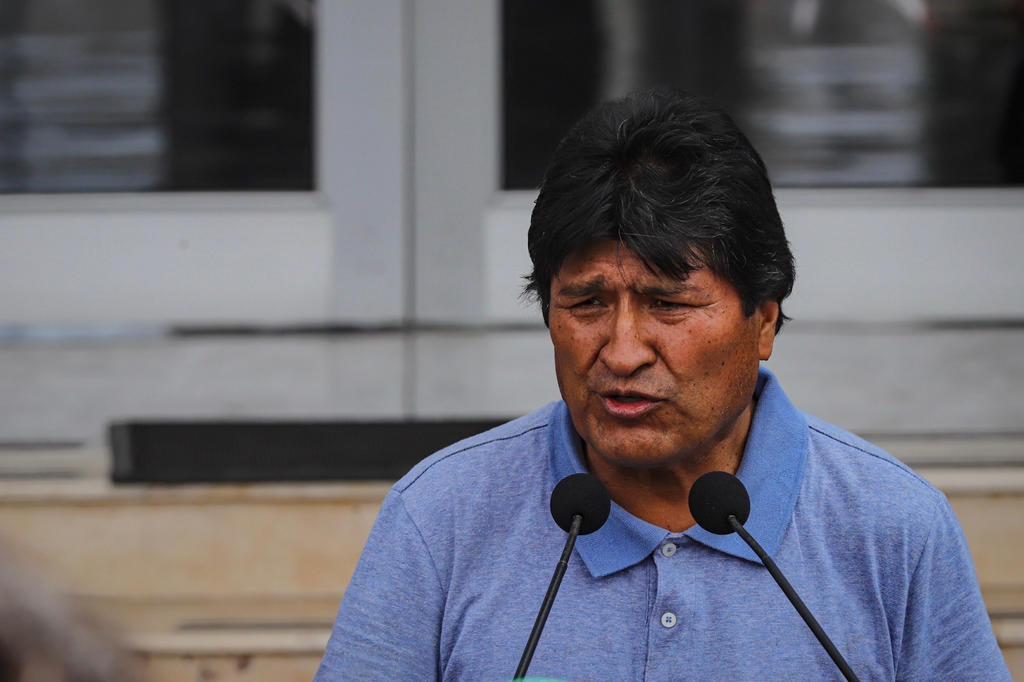 El presidente depuesto de Bolivia, Evo Morales, ofreció una conferencia de prensa a un día de su llegada a México, luego de recibir asilo político. (NOTIMEX)
