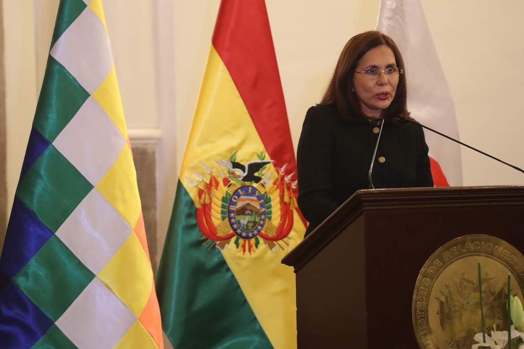 La canciller del gobierno interino de Bolivia, Karen Longaric, informó este viernes el retiro del país andino de la Alianza Bolivariana para los Pueblos de Nuestra América (ALBA). (ARCHIVO) 