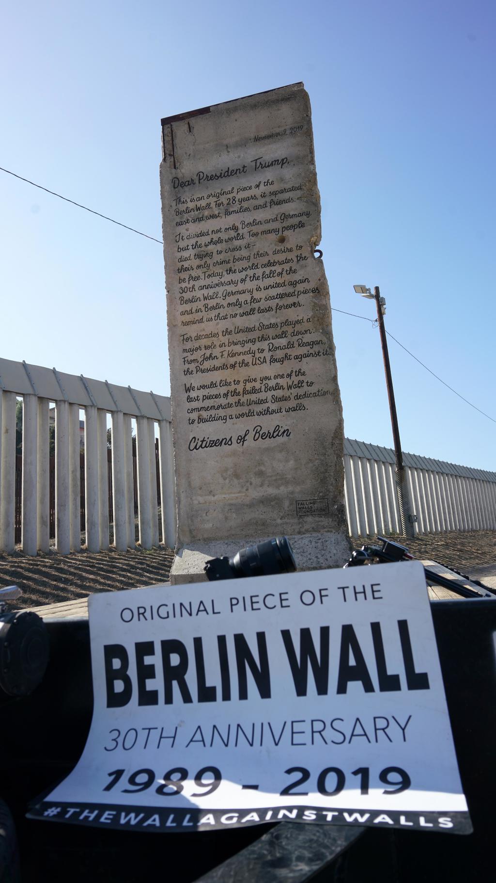 El muro se ubicará temporalmente en la frontera sur. (EFE) 