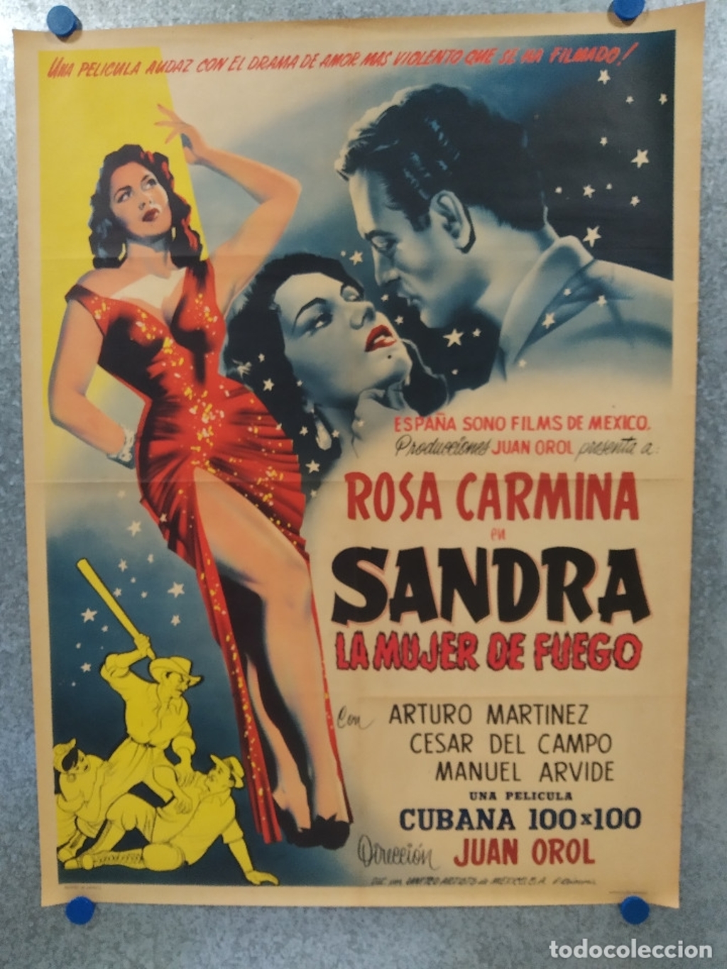La actriz cubana realizó varios largometrajes, entre ellos,
Sandra la mujer de fuego. (ARCHIVO)