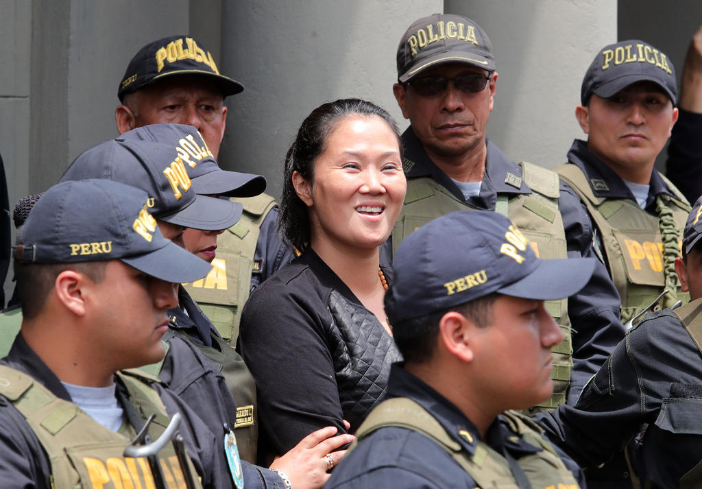 Fujimori está encarcelada y es investigada por presunto lavado de dinero de Odebrecht. (ARCHIVO) 