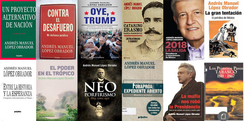 A sus 66 años de edad, López Obrador ha publicado 18 libros en un período de 33 años. (ESPECIAL)
